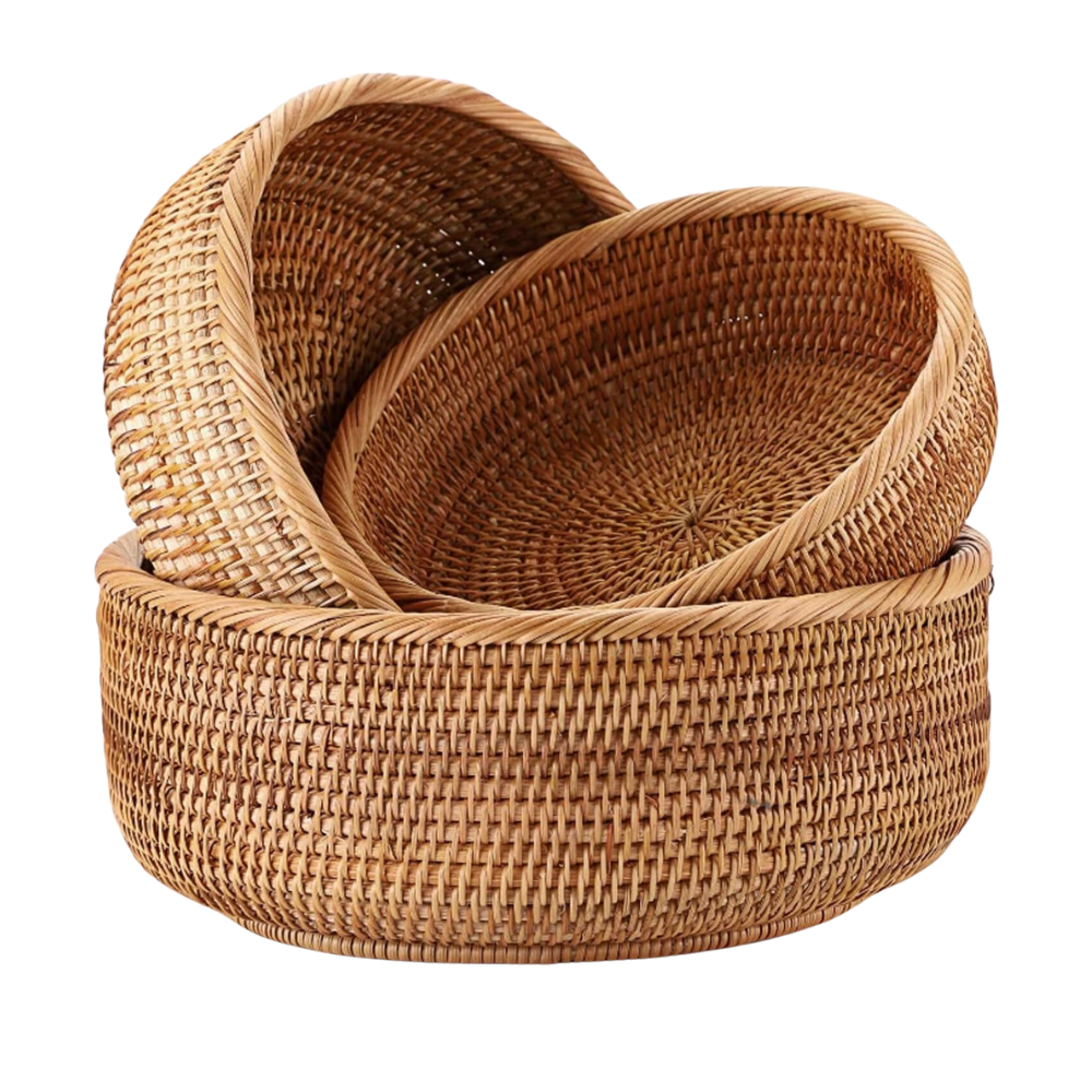 102009 Top Item Eco Friendly Rattan Baskets for Elegant Decor