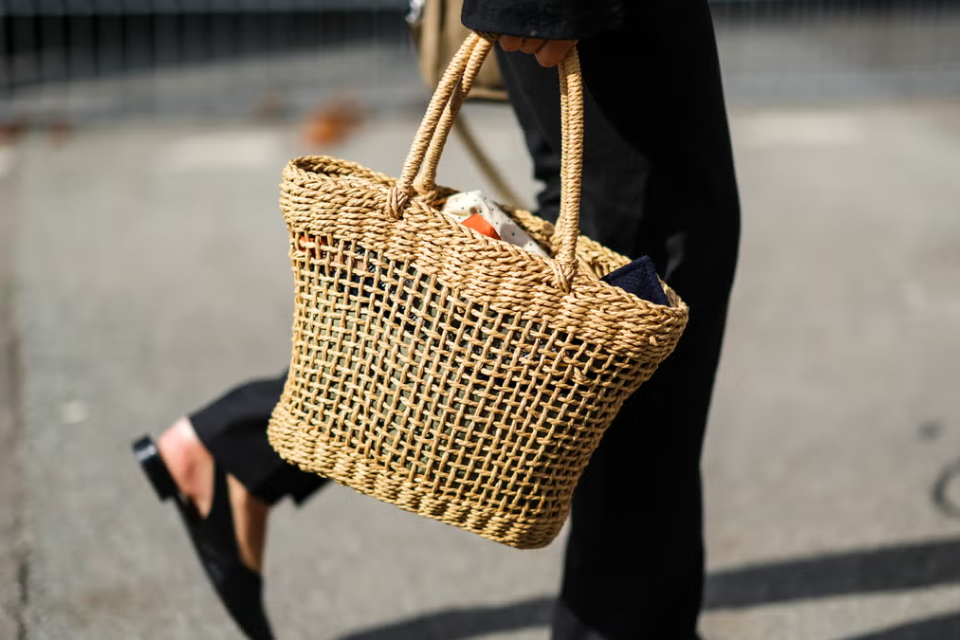 Straw bag