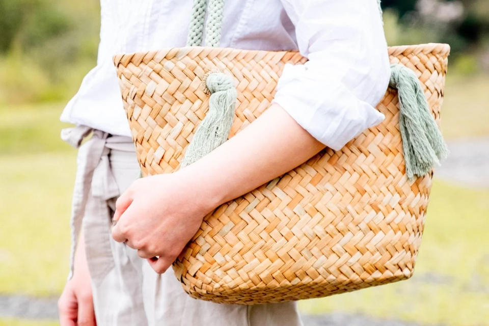 Straw bag