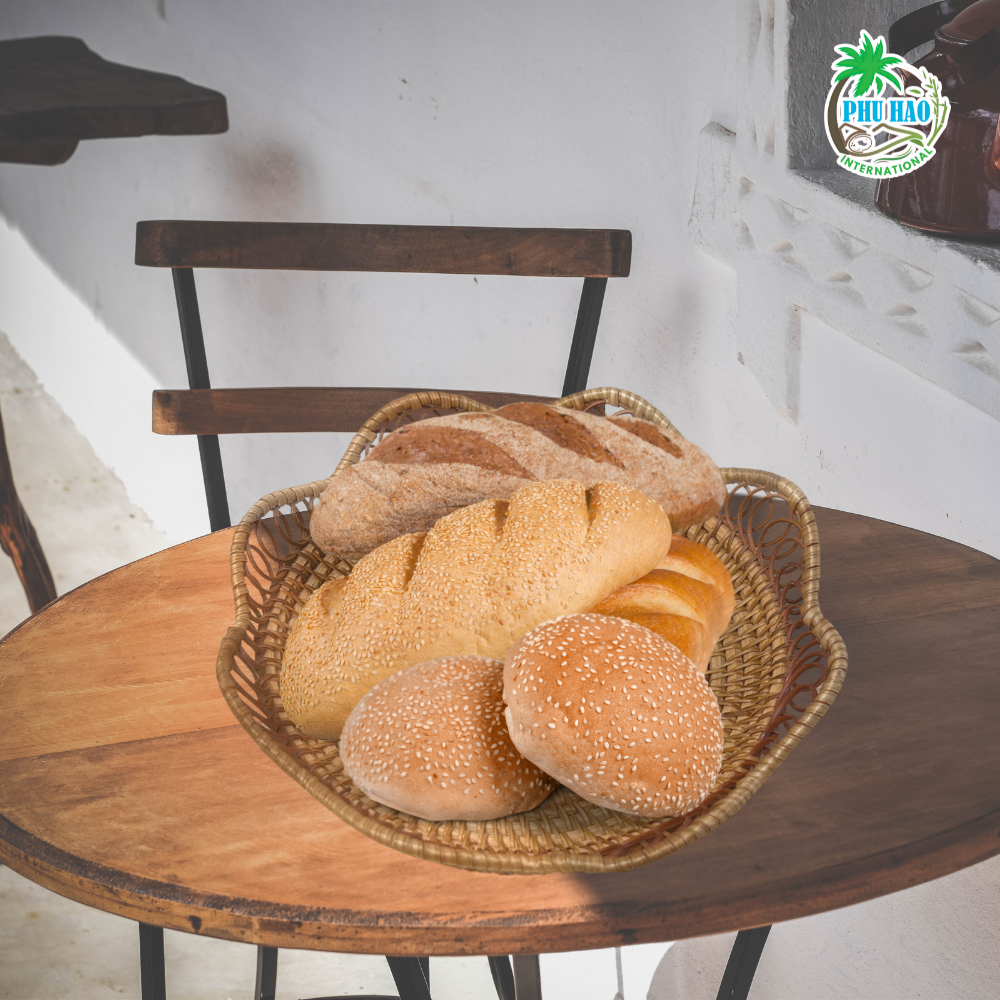 202003 Multi-Purpose Rattan Tray With Wavy Edges From Viet Nam