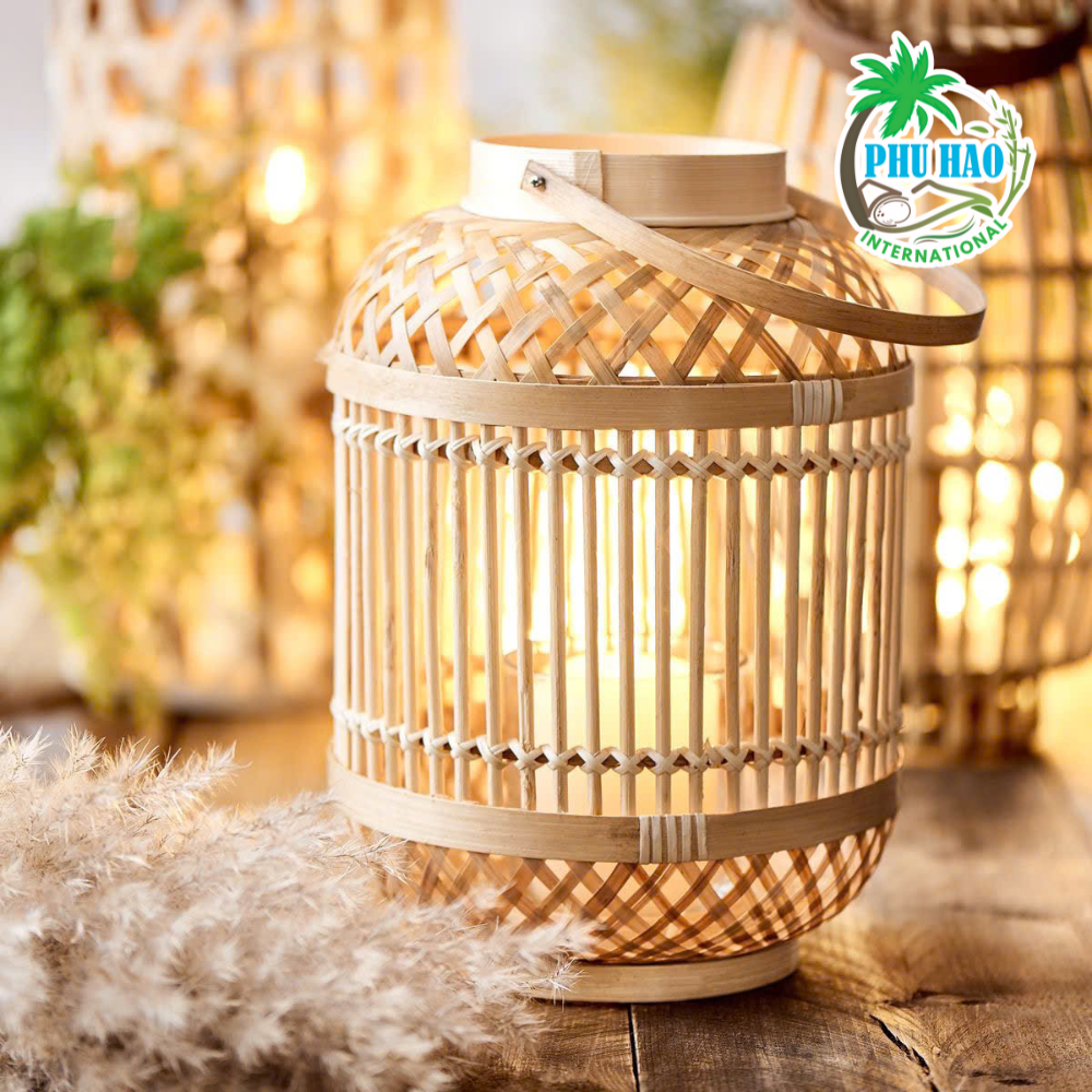 301003 Natural Bamboo Lampshade Vietnam Wholesale