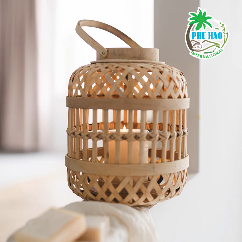 301003 Natural Bamboo Lampshade Vietnam Wholesale