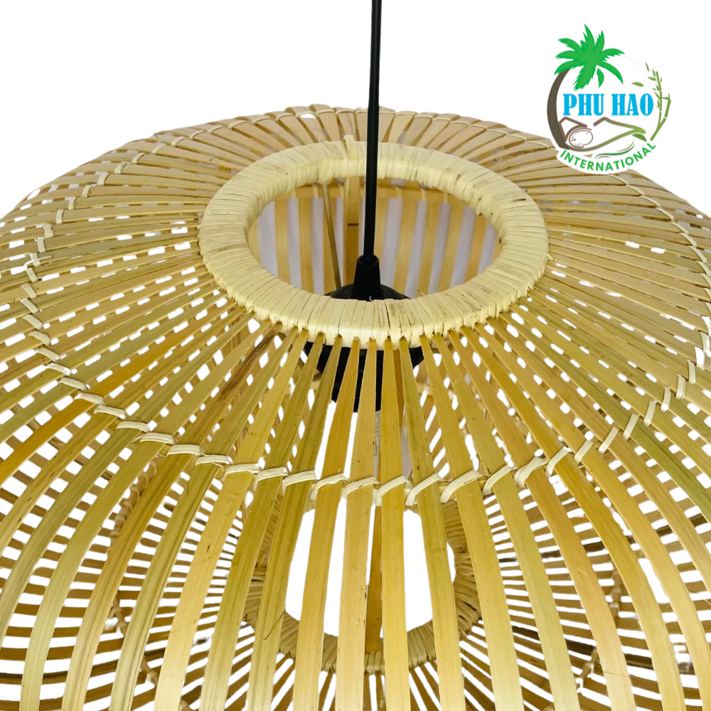 301004 Hanging Bamboo Lampshade From Viet Nam By Phu Hao