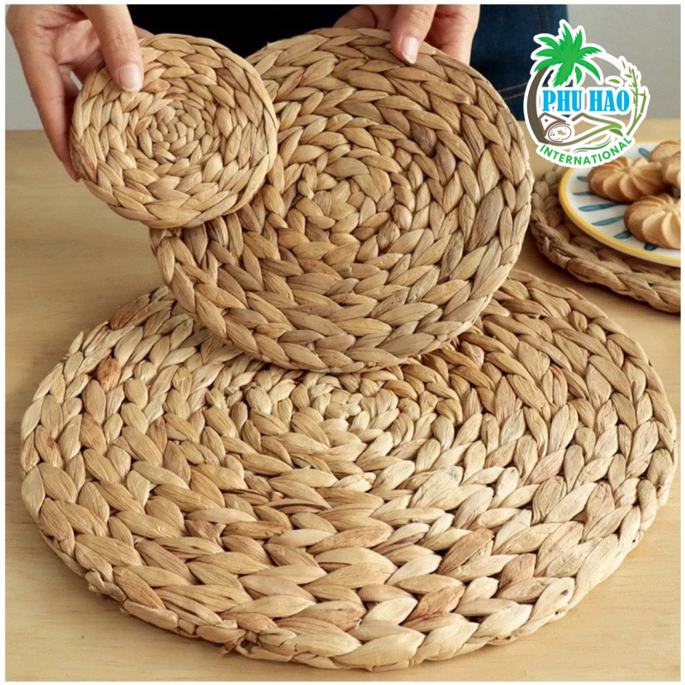 5040M1 Elegant Natural Water Hyacinth Mat For Home Decor