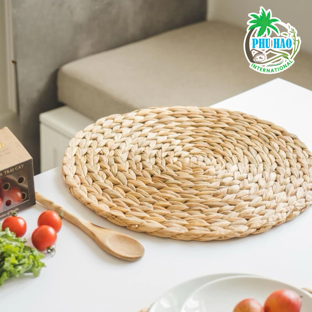 5040M1 Elegant Natural Water Hyacinth Mat For Home Decor