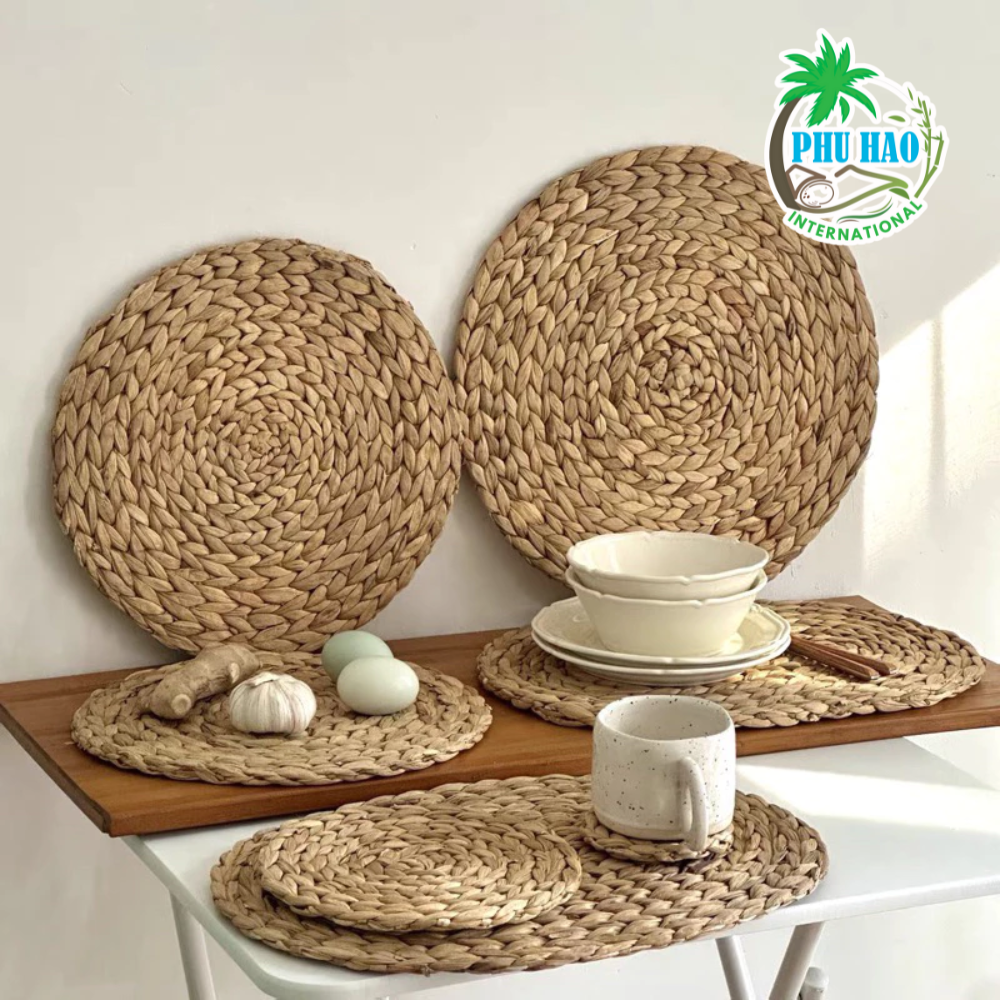 5040M1 Elegant Natural Water Hyacinth Mat For Home Decor