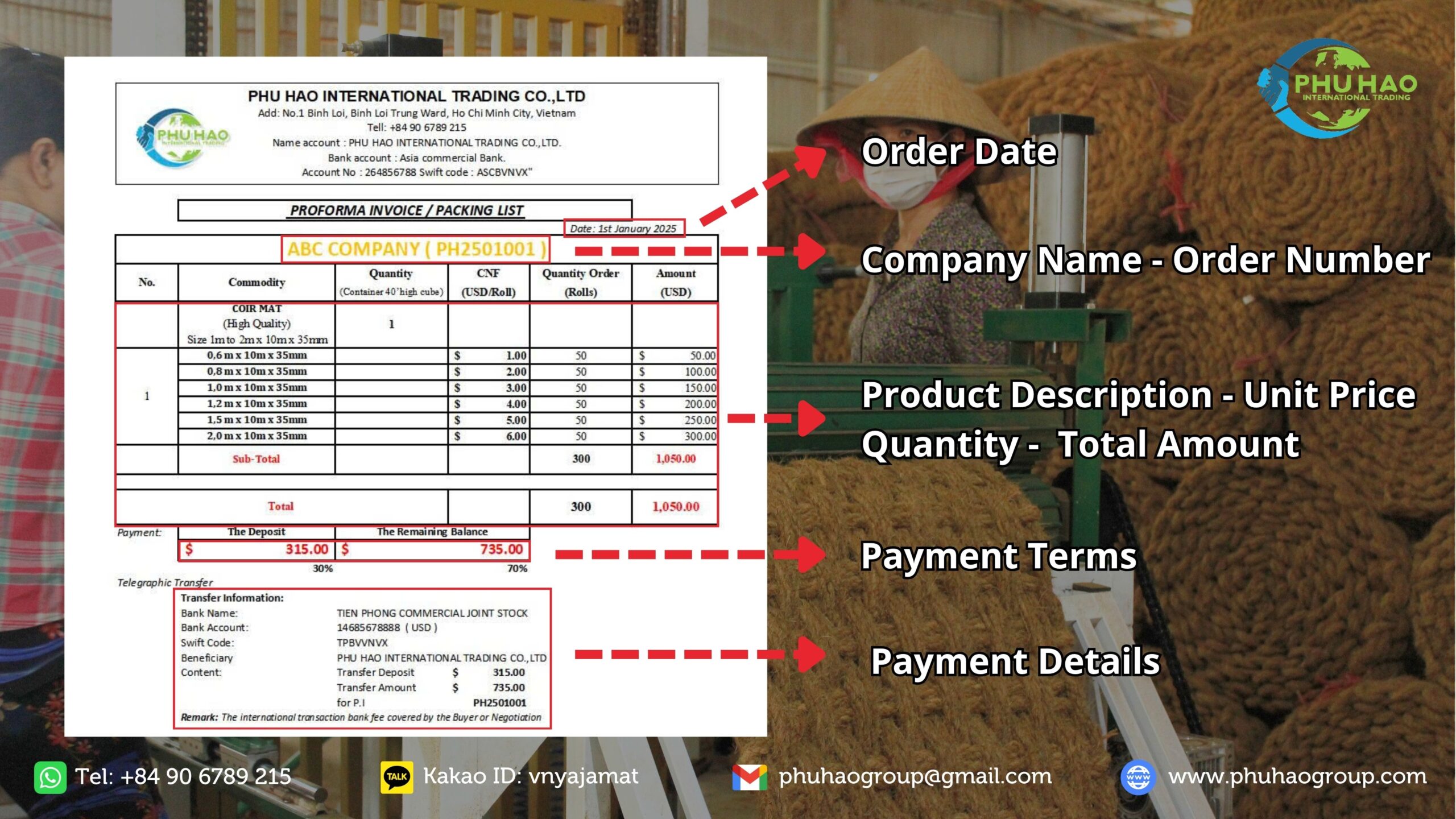 import coir mat