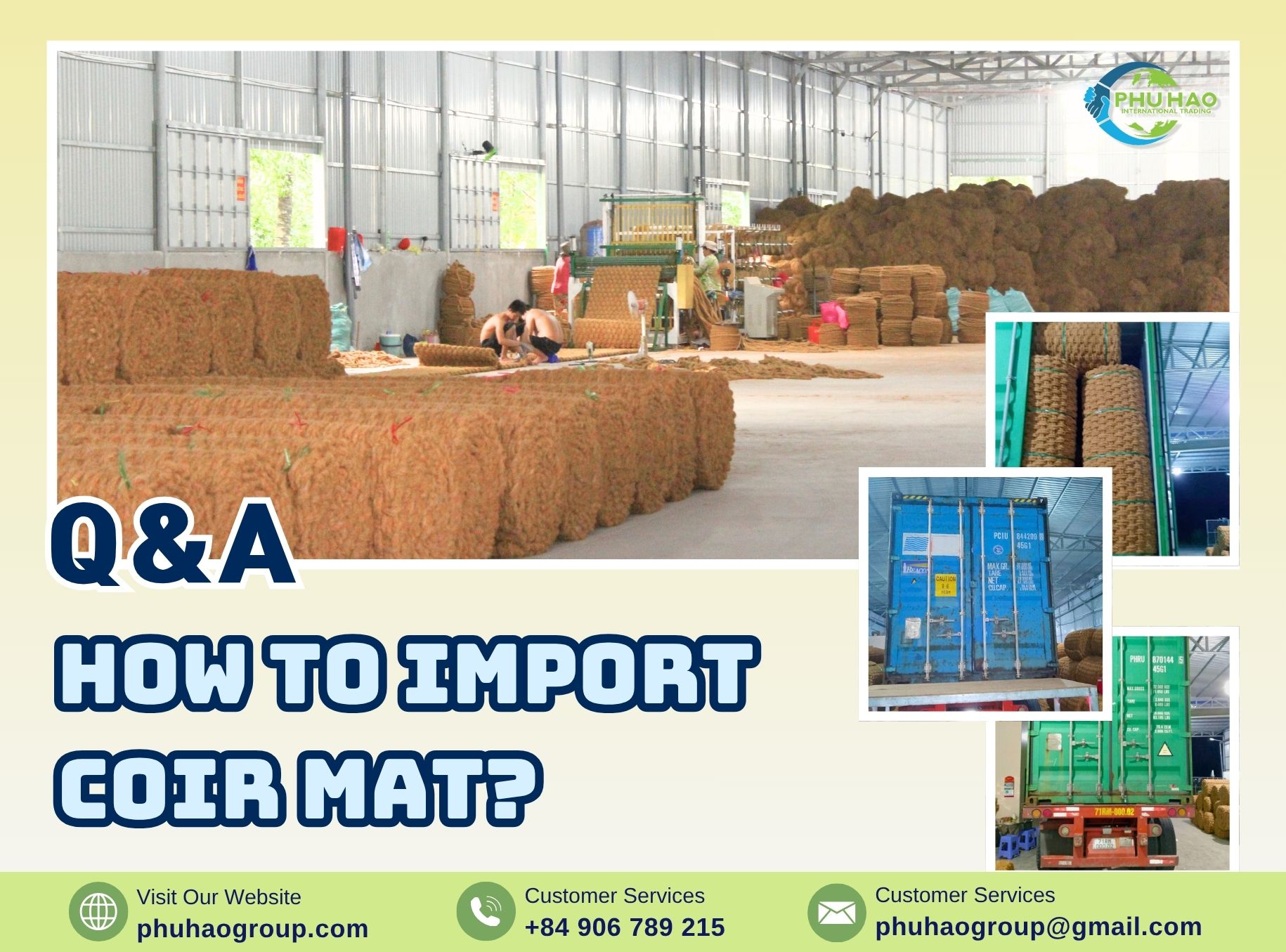 How To Import Coir Mat? – A Step-By-Step Q&A Guide For New Customer - PH0001