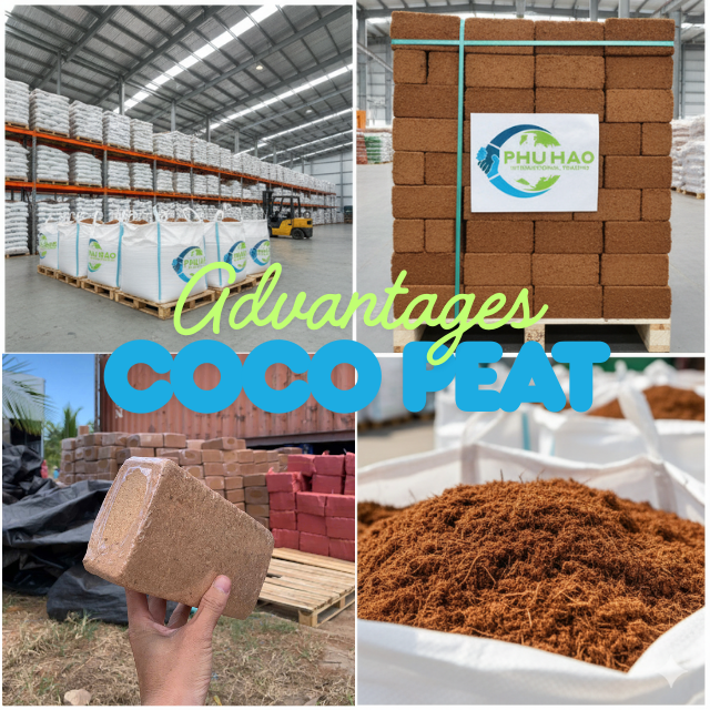 Coco Peat Low EC Quality Advantages for Growers by Phu Hao