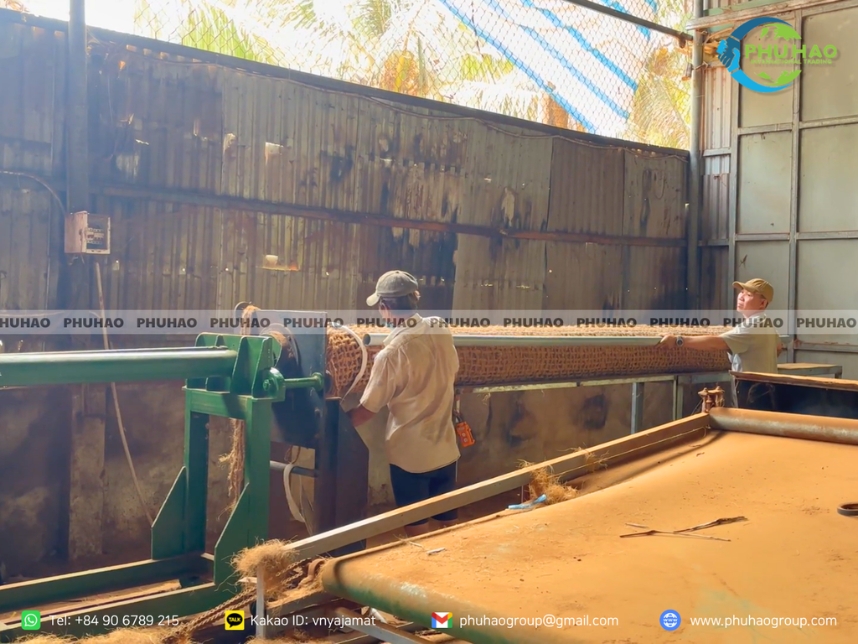 coir logs exported to the Korean market