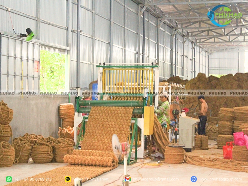 coir mat weaving technique