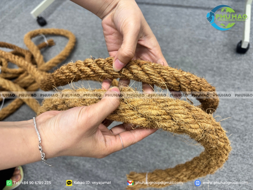 Elasticity limits of coir rope