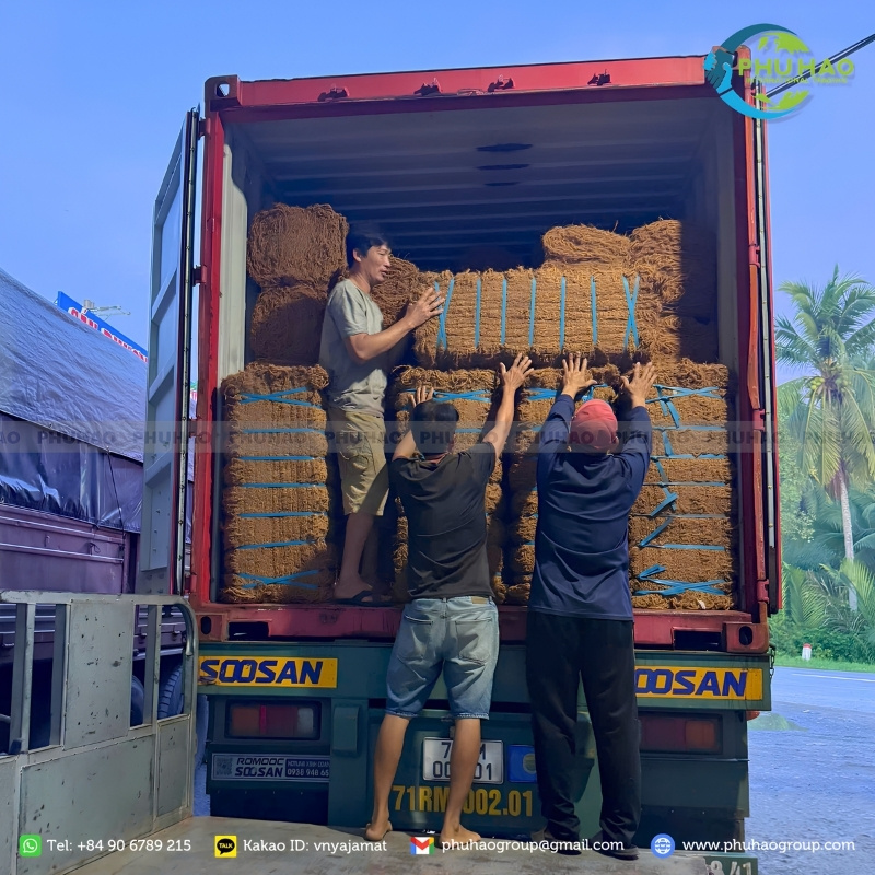 optimal container loading of coir net rolls