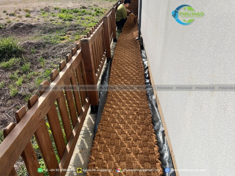 measuring incorrect coir mat dimensions caused by post-unrolling shrinkage